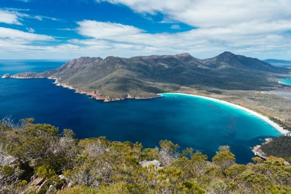 Wineglass Bay in Tasmania